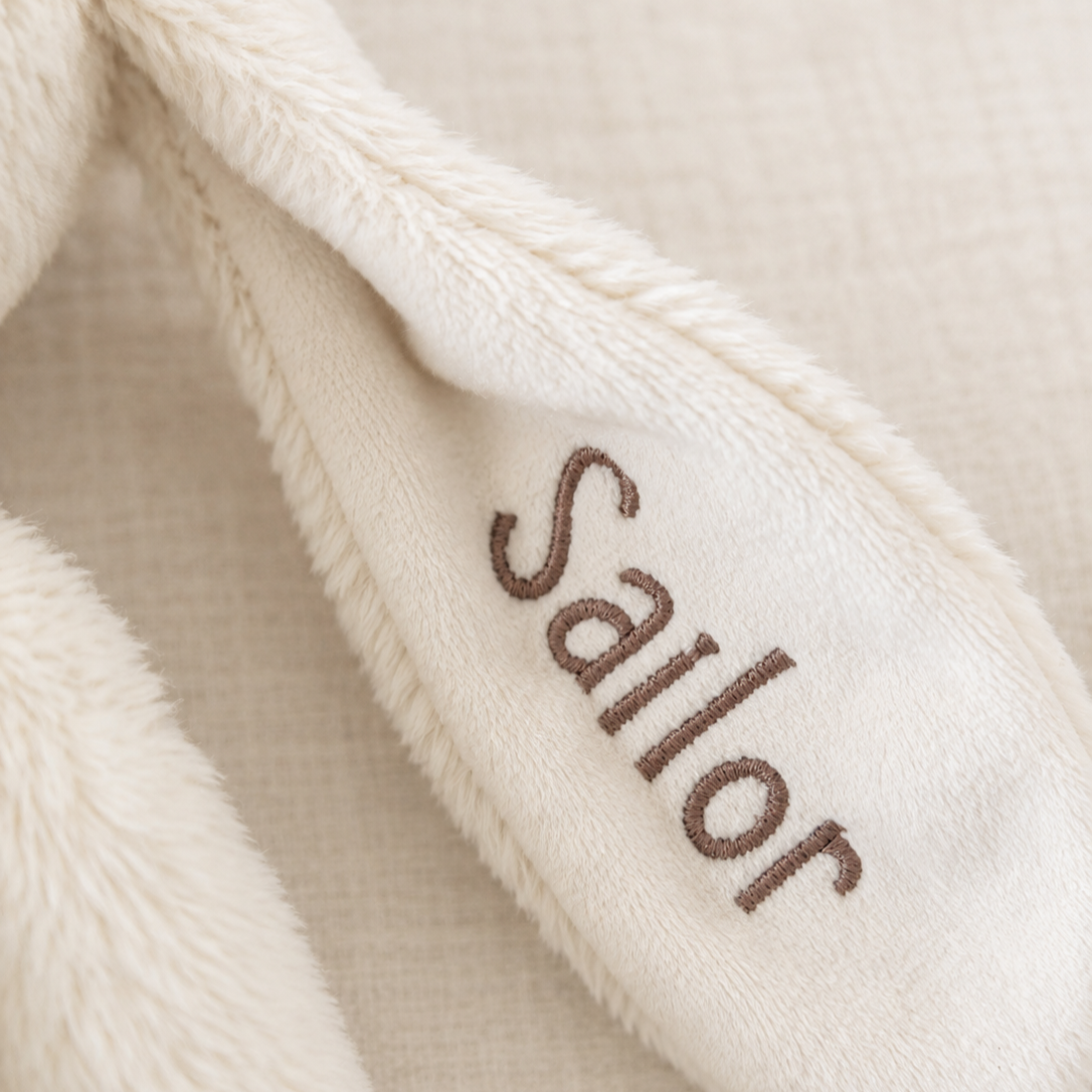 embroidered bunny ear