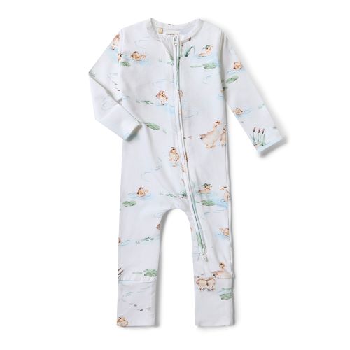 duck print baby onesie