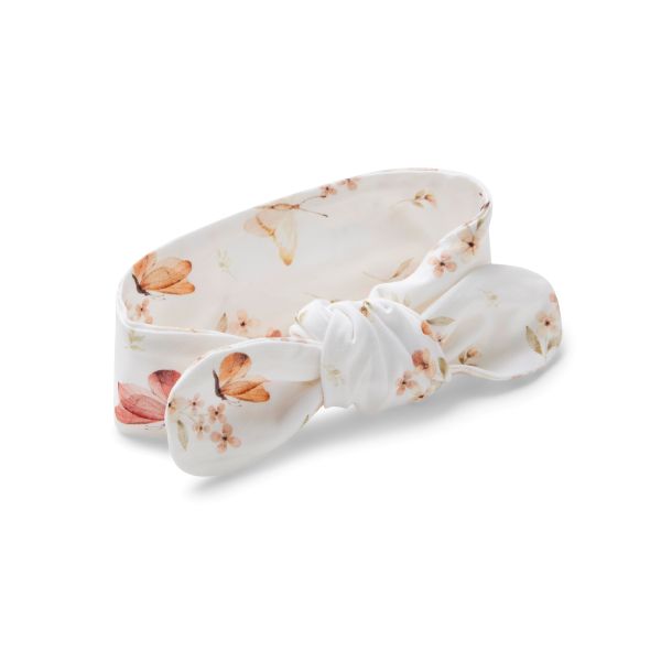 Butterfly print headband on a white background